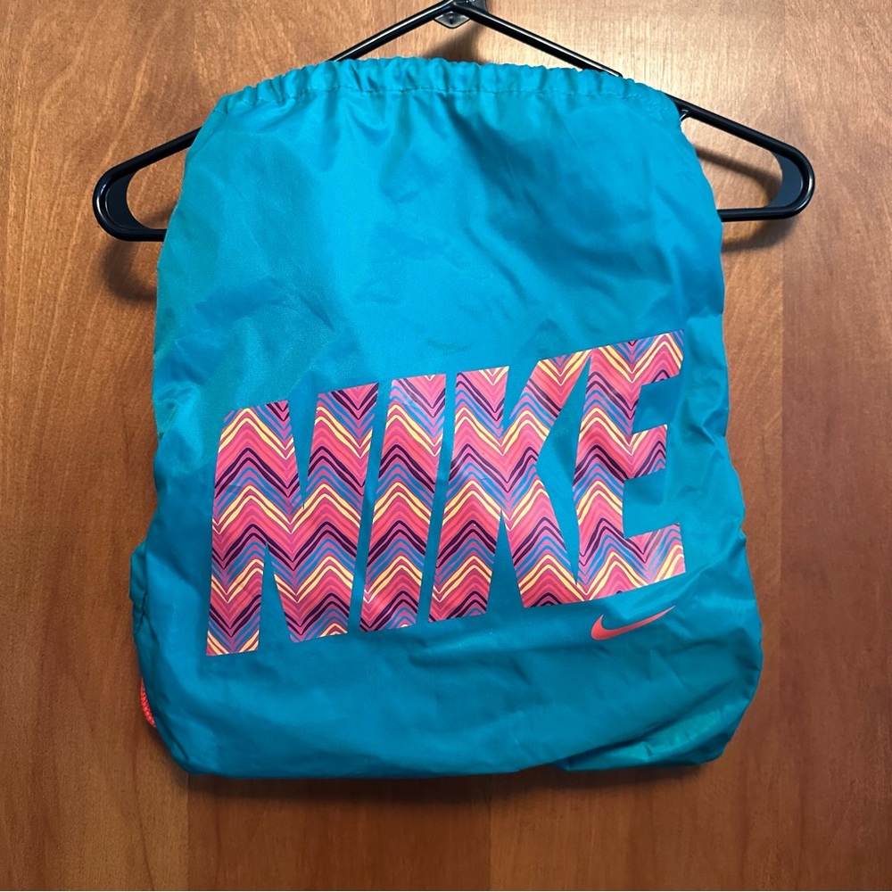 Nike‎ Drawstring Backpack Bag Blue Logo
